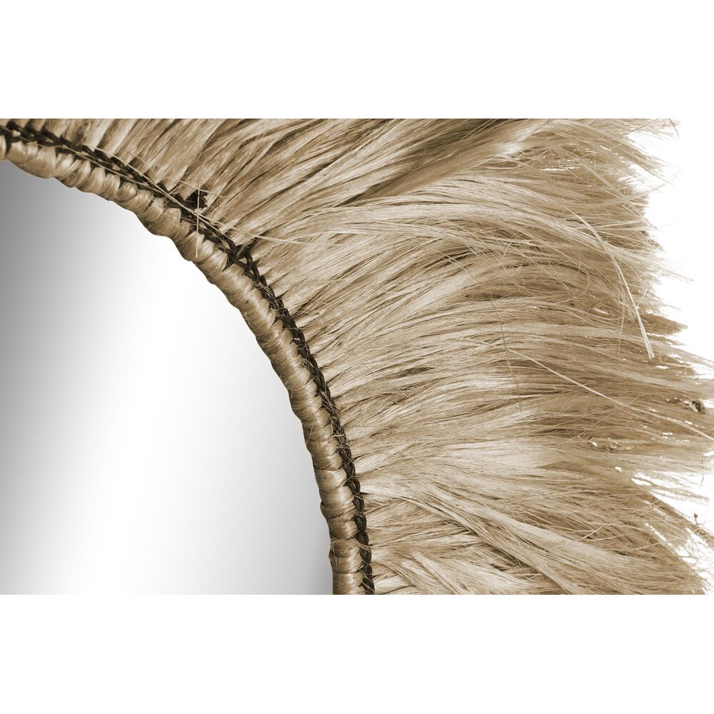 Väggspegel DKD Home Decor Glas Naturell Jute (64 x 3 x 64 cm) - 3