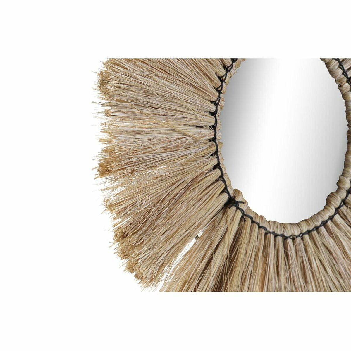 Väggspegel DKD Home Decor Glas Naturell Jute (45 x 3 x 45 cm) - 5