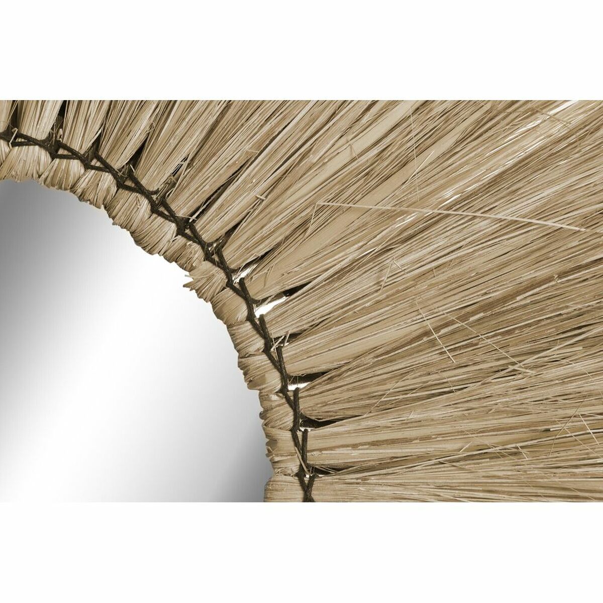 Väggspegel DKD Home Decor Glas Naturell Jute (45 x 3 x 45 cm) - 6