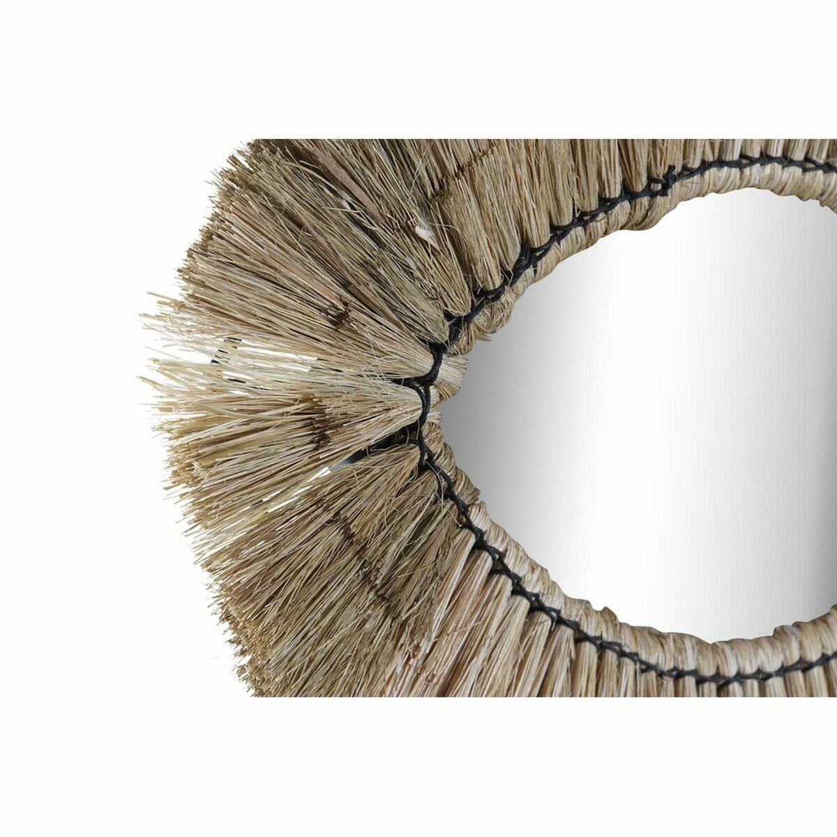 Väggspegel DKD Home Decor Glas Naturell Jute (54 x 3 x 34 cm) - 5