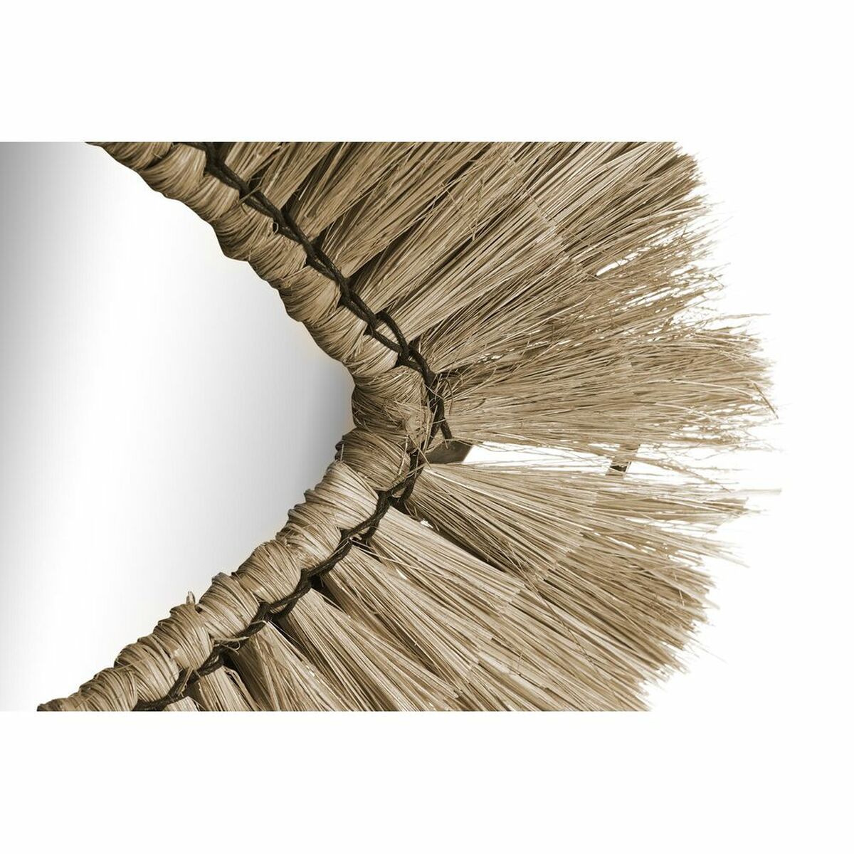 Väggspegel DKD Home Decor Glas Naturell Jute (54 x 3 x 34 cm) - 6