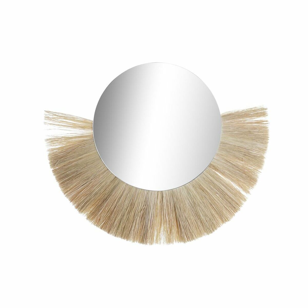 Väggspegel DKD Home Decor Glas Naturell Jute (70 x 3 x 58 cm) - 4