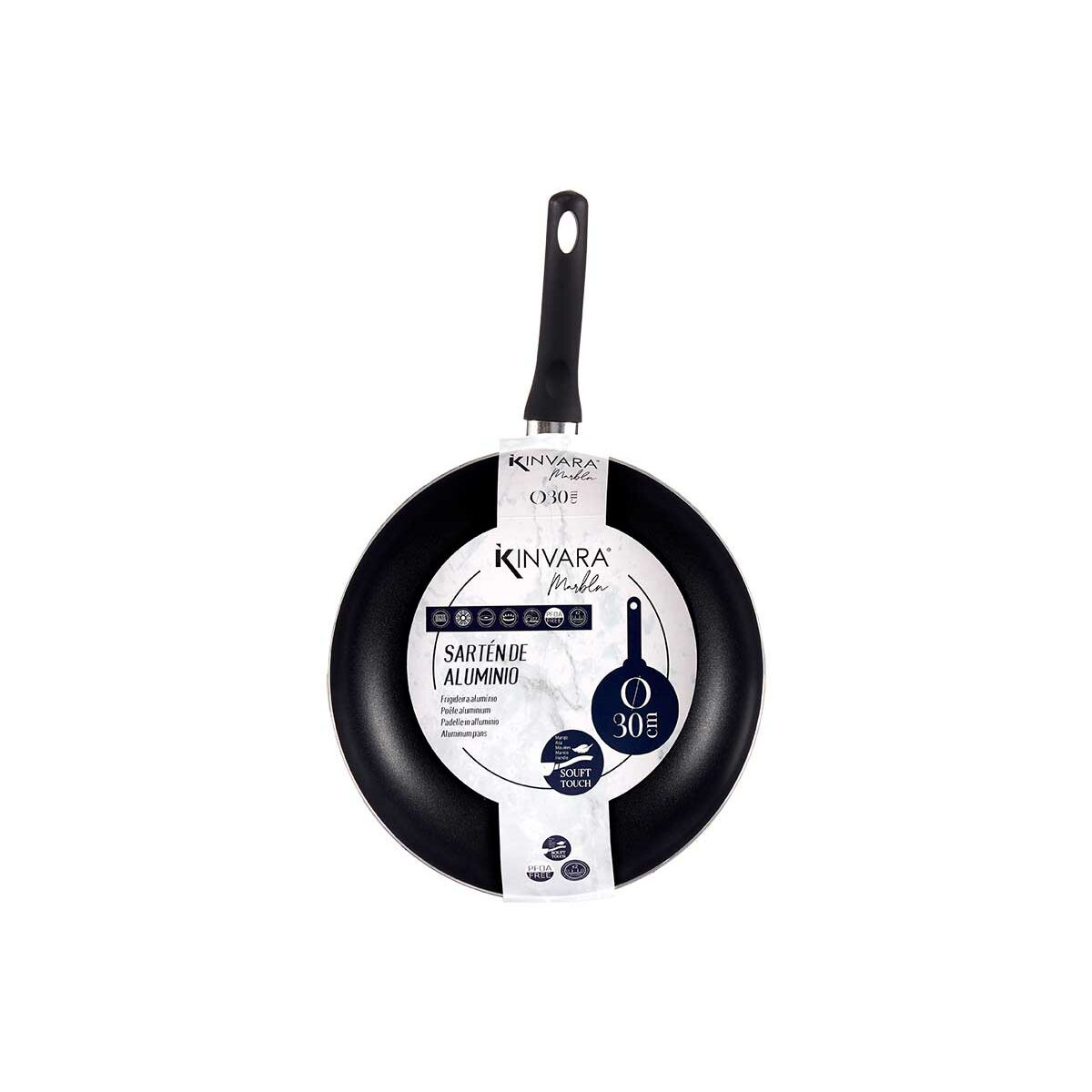 Stekpanna 30 cm Blå Aluminium (6 antal) - 2