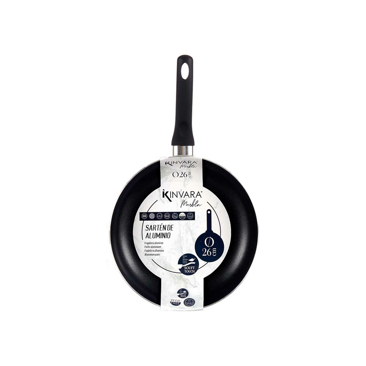 Stekpanna 26 cm Blå Aluminium (6 antal) - 2