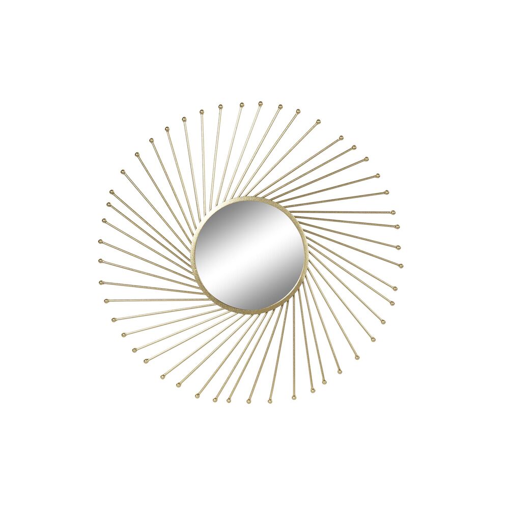 Väggspegel DKD Home Decor Gyllene Metall Glas 84 x 2,5 x 84 cm