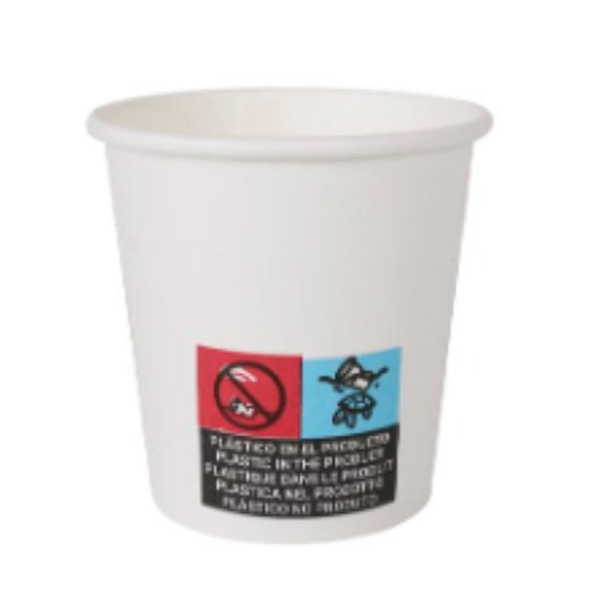 Glasset Algon Vit Papp Engångsanvändning 80 ml