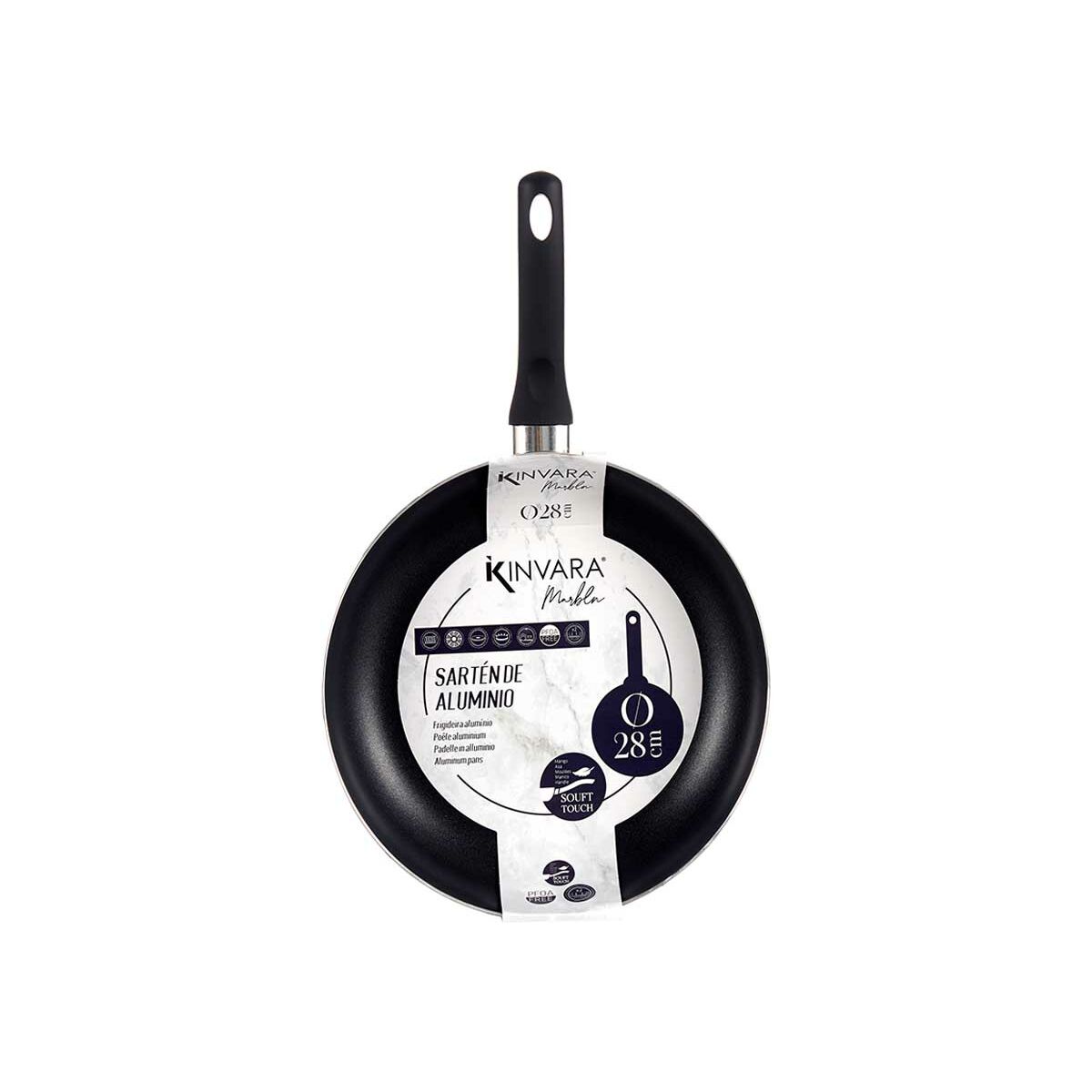 Stekpanna 28 cm Blå Aluminium (6 antal) - 2