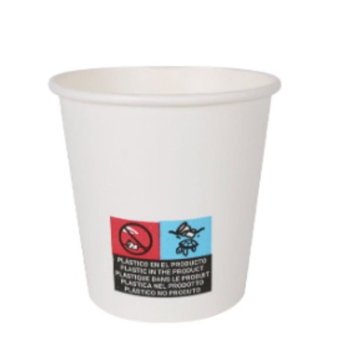 Glasset Algon Vit Papp Engångsanvändning 120 ml