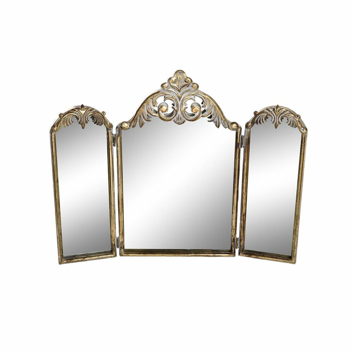 Väggspegel DKD Home Decor 43 x 2 x 35 cm Gyllene Metall Romantisk - 5