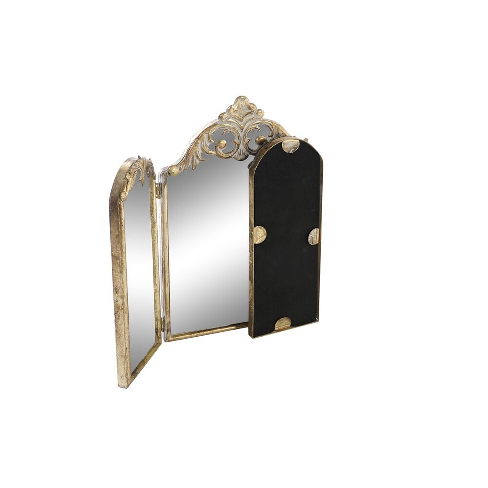 Väggspegel DKD Home Decor 43 x 2 x 35 cm Gyllene Metall Romantisk - 4