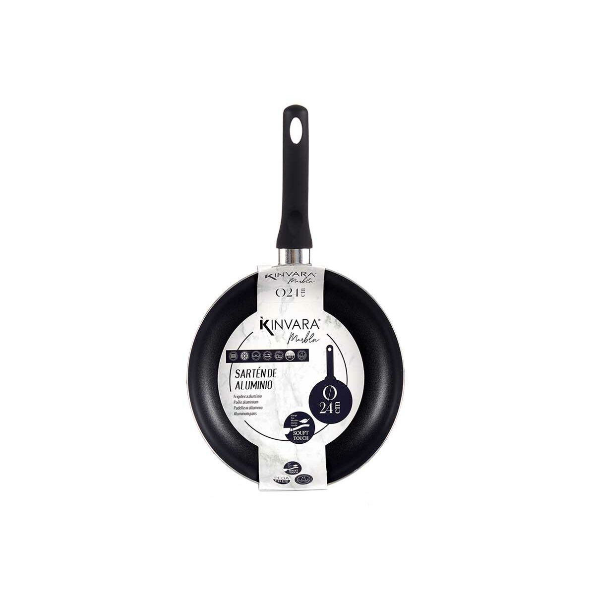 Stekpanna Ø 24 cm Blå Aluminium (6 antal) - 2