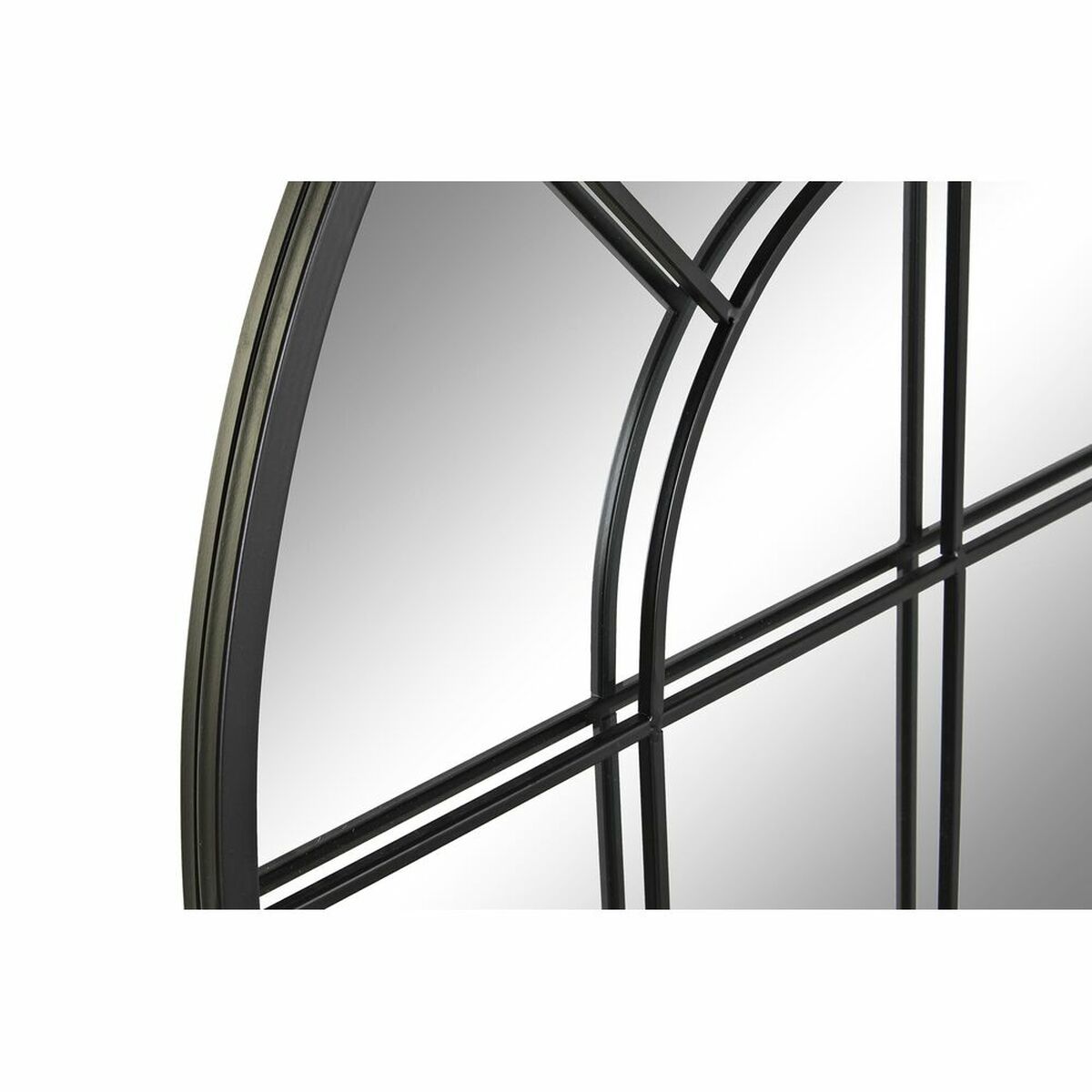 Väggspegel DKD Home Decor Svart Glas Järn Speglar Fönster 70 x 2,5 x 120 cm 70 x 1,8 x 120 cm - 5