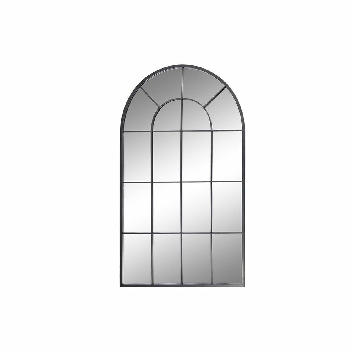 Väggspegel DKD Home Decor Svart Glas Järn Speglar Fönster 70 x 2,5 x 120 cm 70 x 1,8 x 120 cm - 4