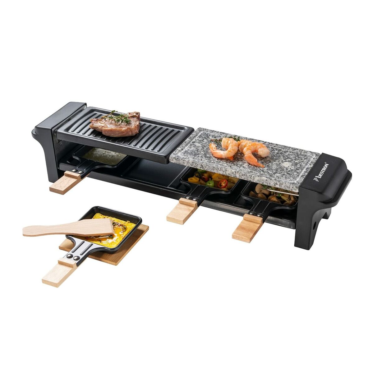 Grillplatta Bestron Arg200bw 650 W Svart