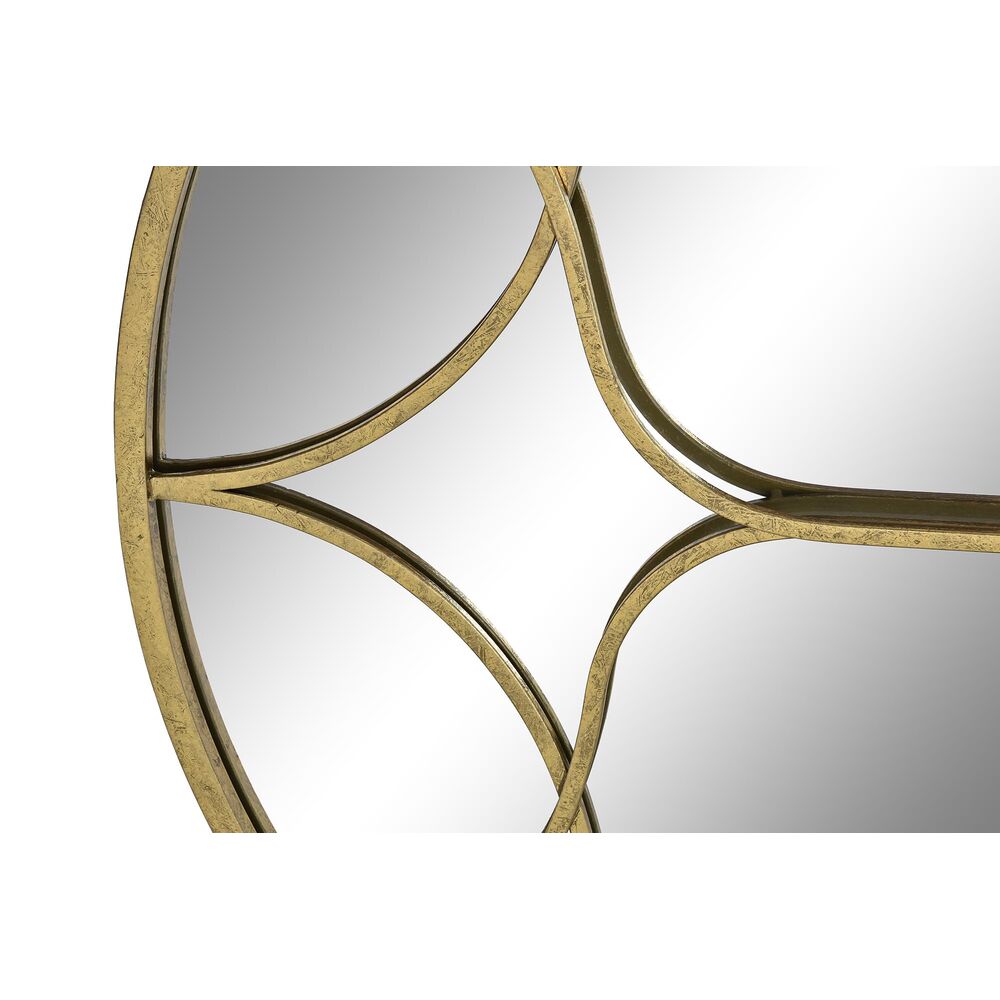 Väggspegel DKD Home Decor 80 x 2,5 x 80 cm Gyllene Metall Trä Arab - 2