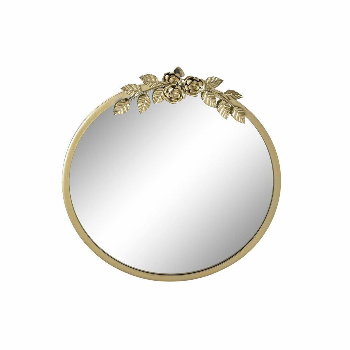 Väggspegel DKD Home Decor Gyllene Metall Virágok (60 x 4 x 66 cm) - 4
