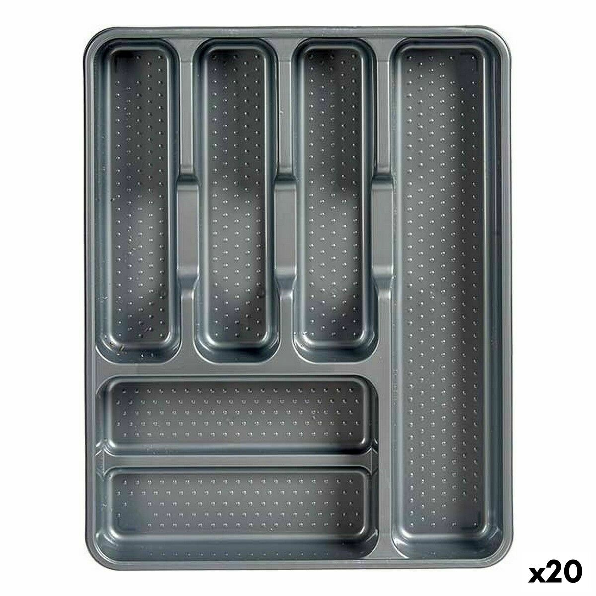 Besticks-sortering Grå Plast 30 x 4,5 x 38 cm (20 antal)