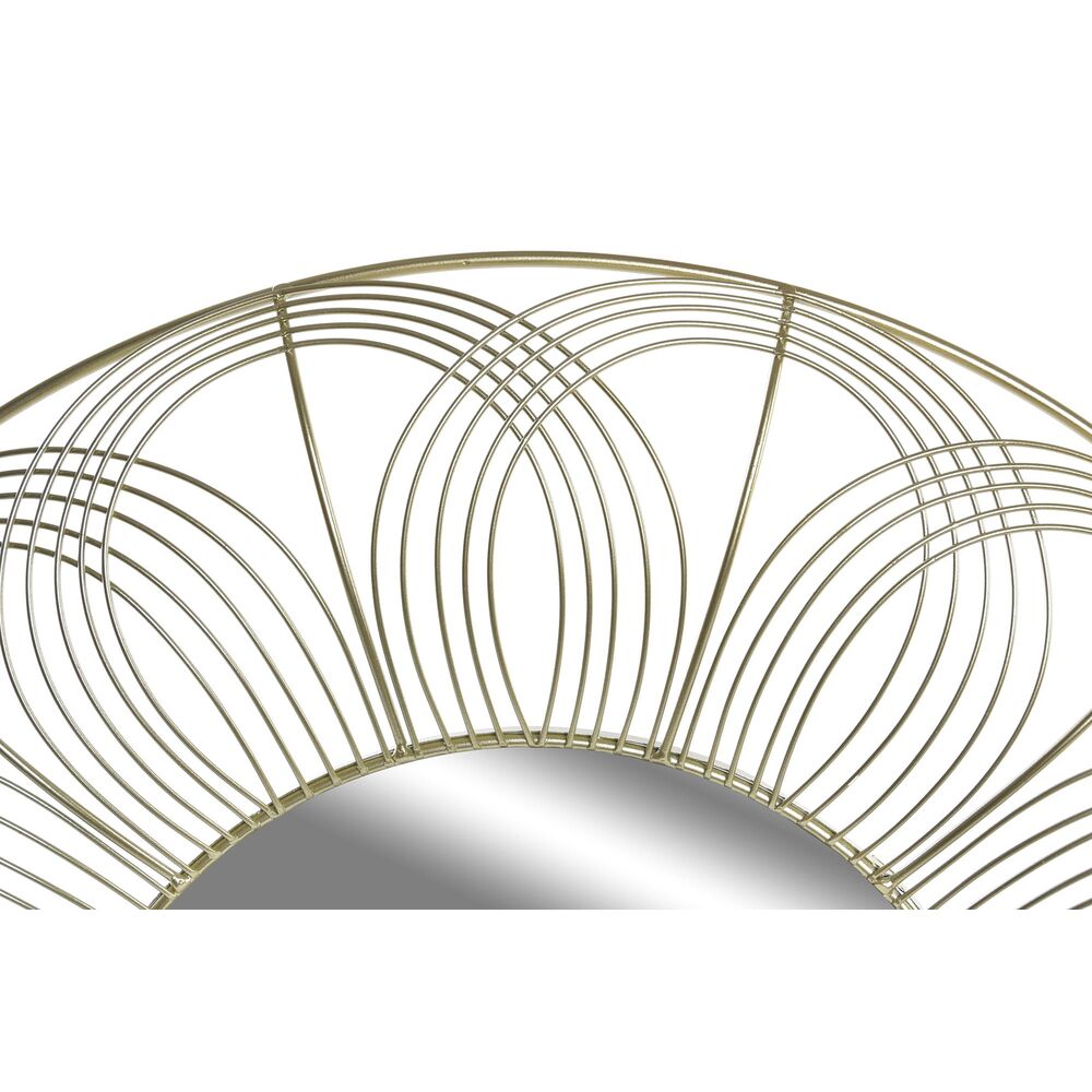 Väggspegel DKD Home Decor Gyllene Metall (60 x 4 x 60 cm) - 3