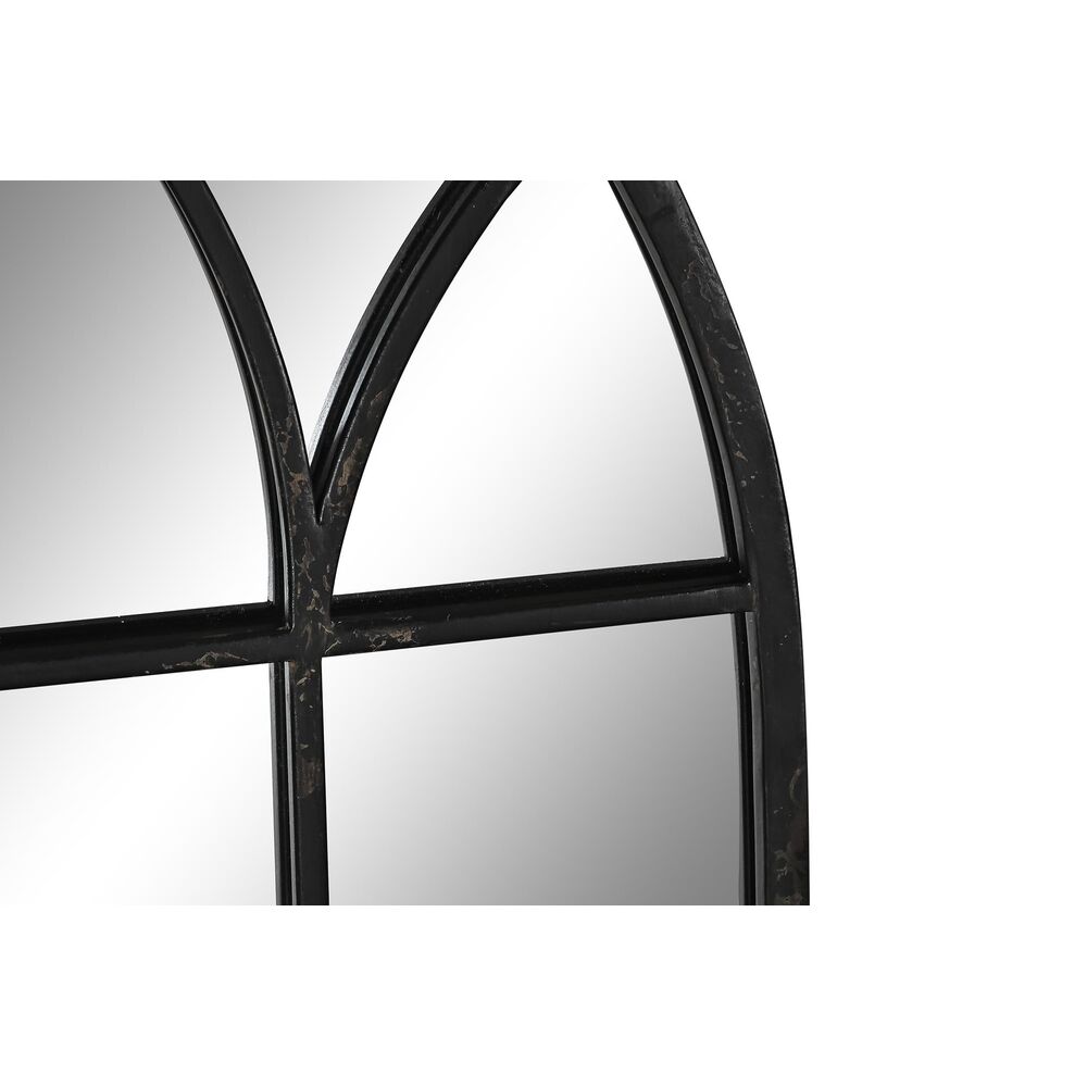 Väggspegel DKD Home Decor Svart Metall Fönster 36 x 2 x 65 cm (65 Delar) - 3