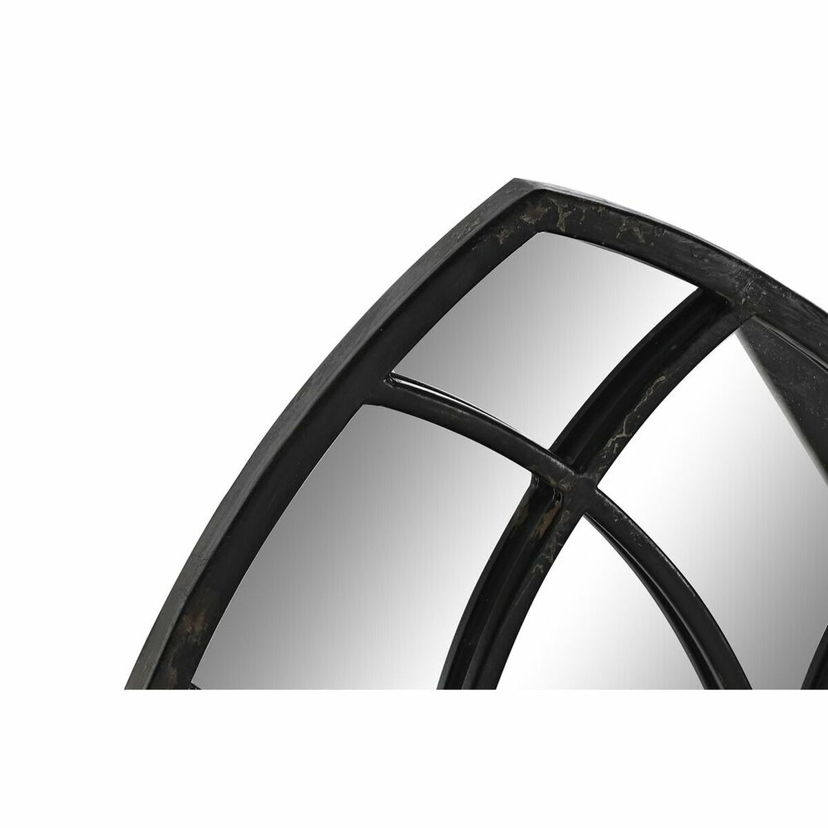 Väggspegel DKD Home Decor Svart Metall Fönster 36 x 2 x 65 cm (65 Delar) - 5