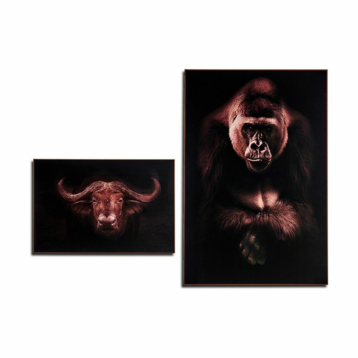 Tavla Gorilla bufalo spånskiva 81,5 x 3 x 121,5 cm (2 antal) - 2