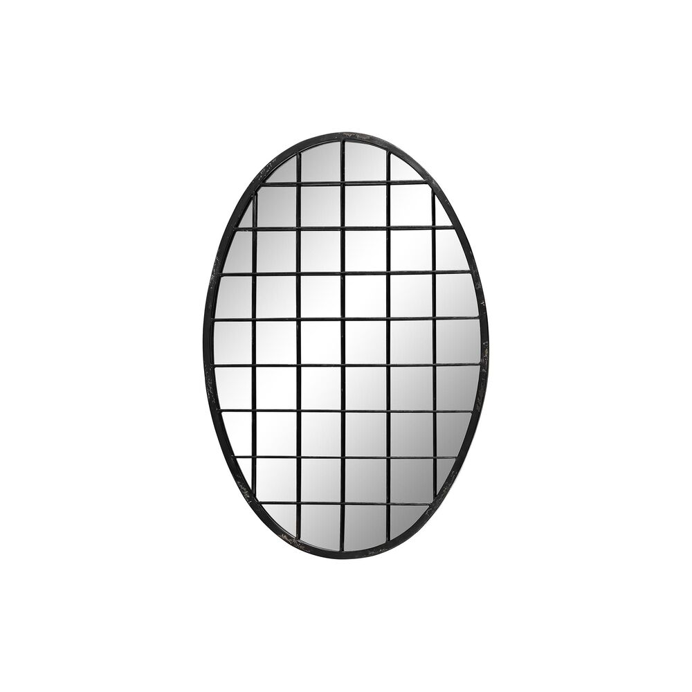 Väggspegel DKD Home Decor Svart Metall (47,5 x 2,3 x 70 cm)