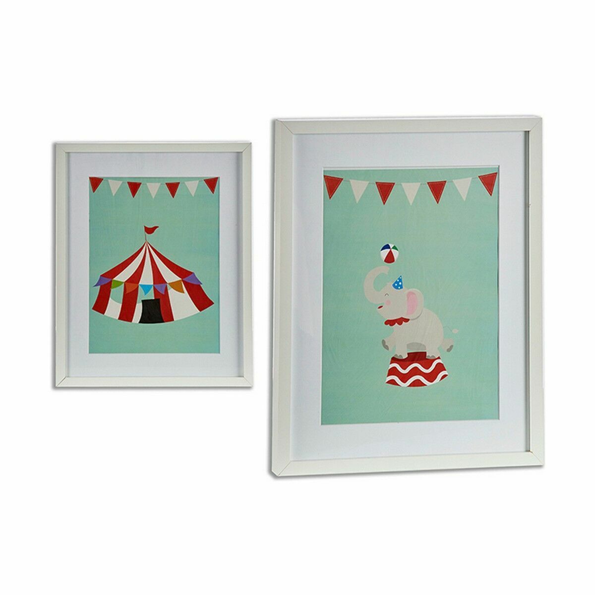 Tavla Cirkus Multicolour spånskiva 43 x 53 x 3 cm - 2