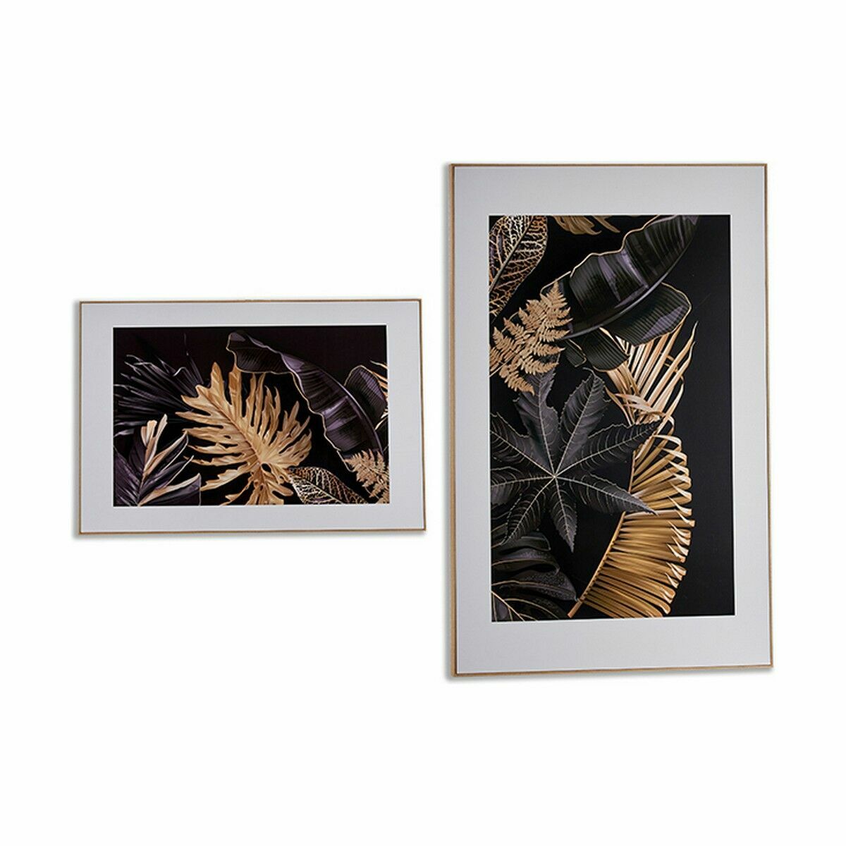 Kanvas Löv av en växt 3 x 121,5 x 81,5 cm (2 antal) - 2