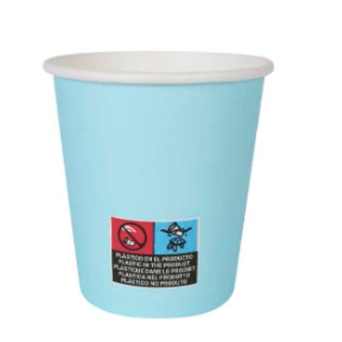 Glasset Algon 200 ml Papp Engångsanvändning Blå
