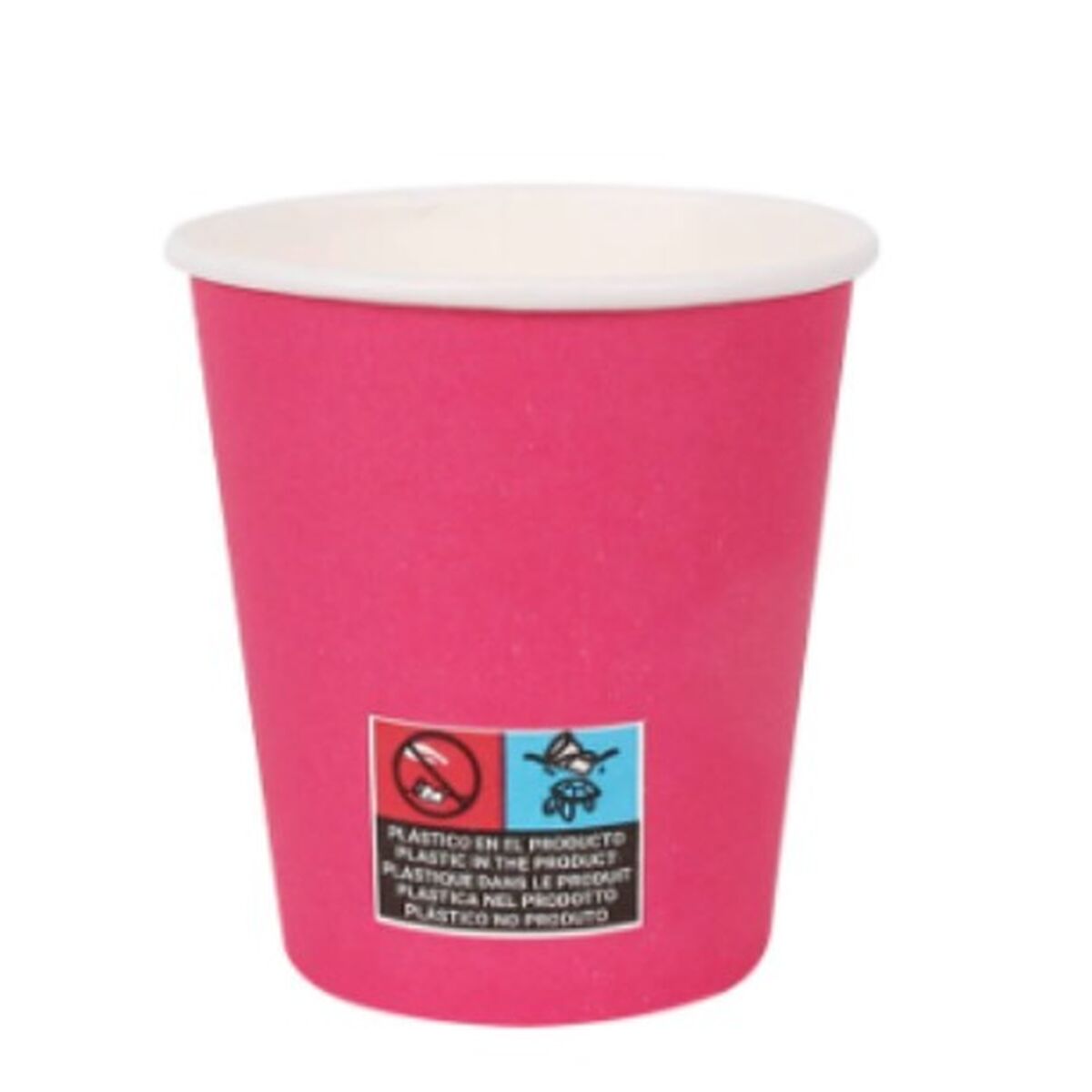 Glasset Algon 200 ml Papp Engångsanvändning Fuchsia