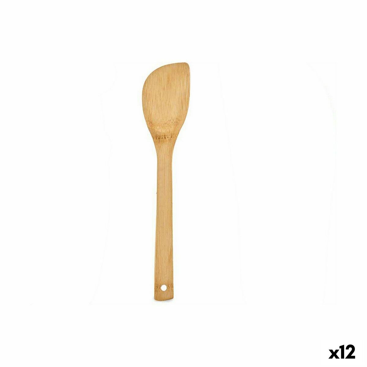 Spatel 0,8 x 30 x 6 cm Bambu (12 antal)