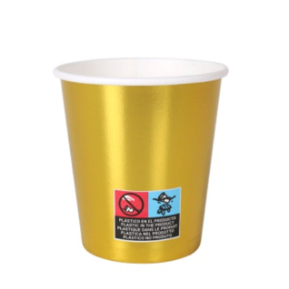 Glasset Algon Gyllene Papp Engångsanvändning 200 ml