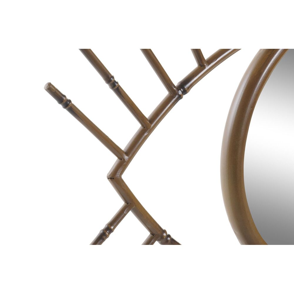 Väggspegel DKD Home Decor Naturell Metall Bali 63 x 4 x 53 cm - 3