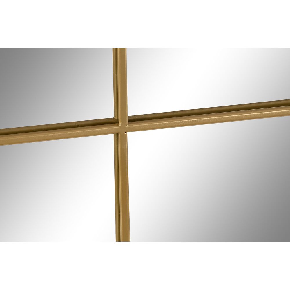 Väggspegel DKD Home Decor Gyllene Glas Järn Fönster 90 x 2 x 120 cm 90 x 1,8 x 120 cm - 2