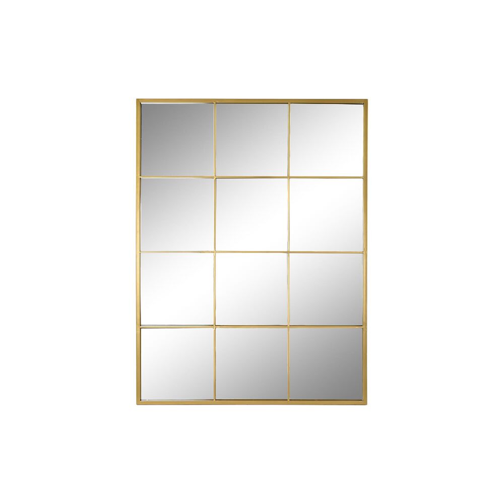 Väggspegel DKD Home Decor Gyllene Glas Järn Fönster 90 x 2 x 120 cm 90 x 1,8 x 120 cm