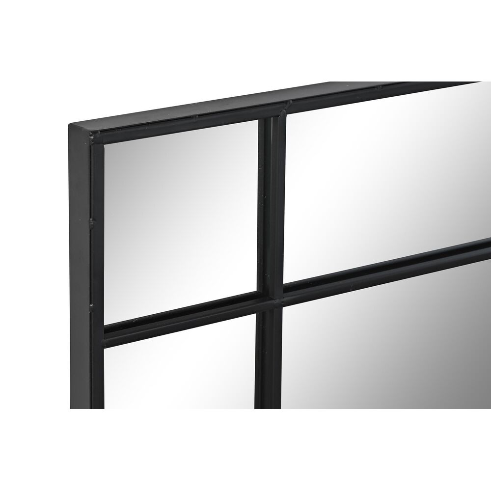 Väggspegel DKD Home Decor Svart Glas Järn 90 x 3 x 90 cm - 3