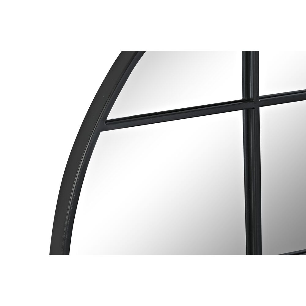 Väggspegel DKD Home Decor Svart Glas Järn Fönster 80 x 2 x 80 cm 80 x 2,5 x 80 cm - 3