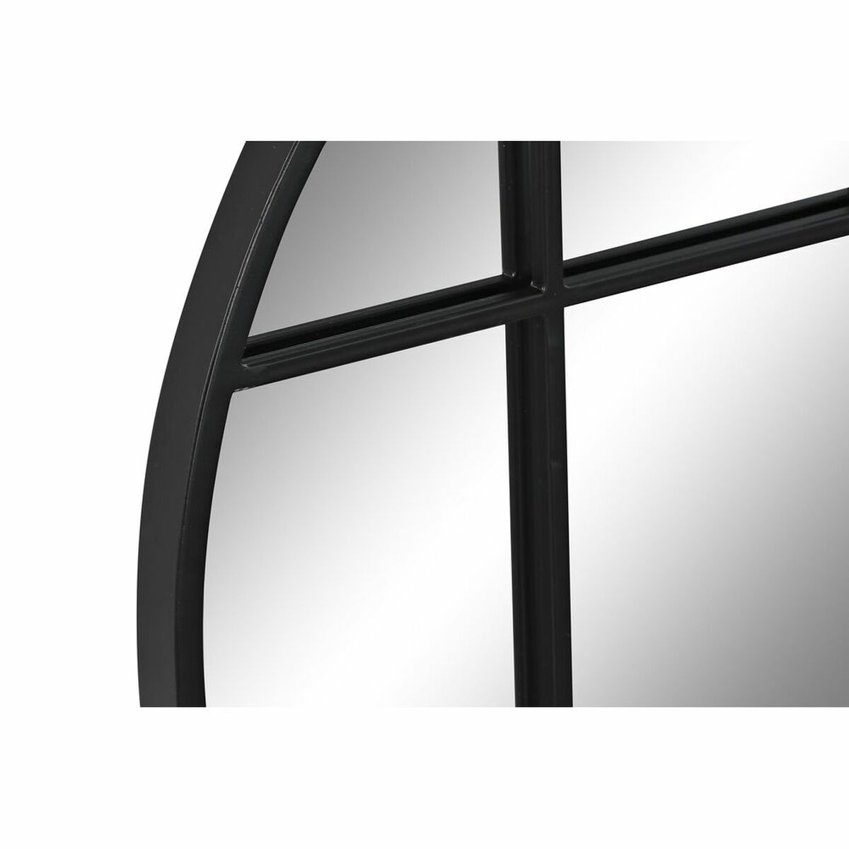 Väggspegel DKD Home Decor Glas Svart Fönster Järn (60 x 2,5 x 60 cm) - 6