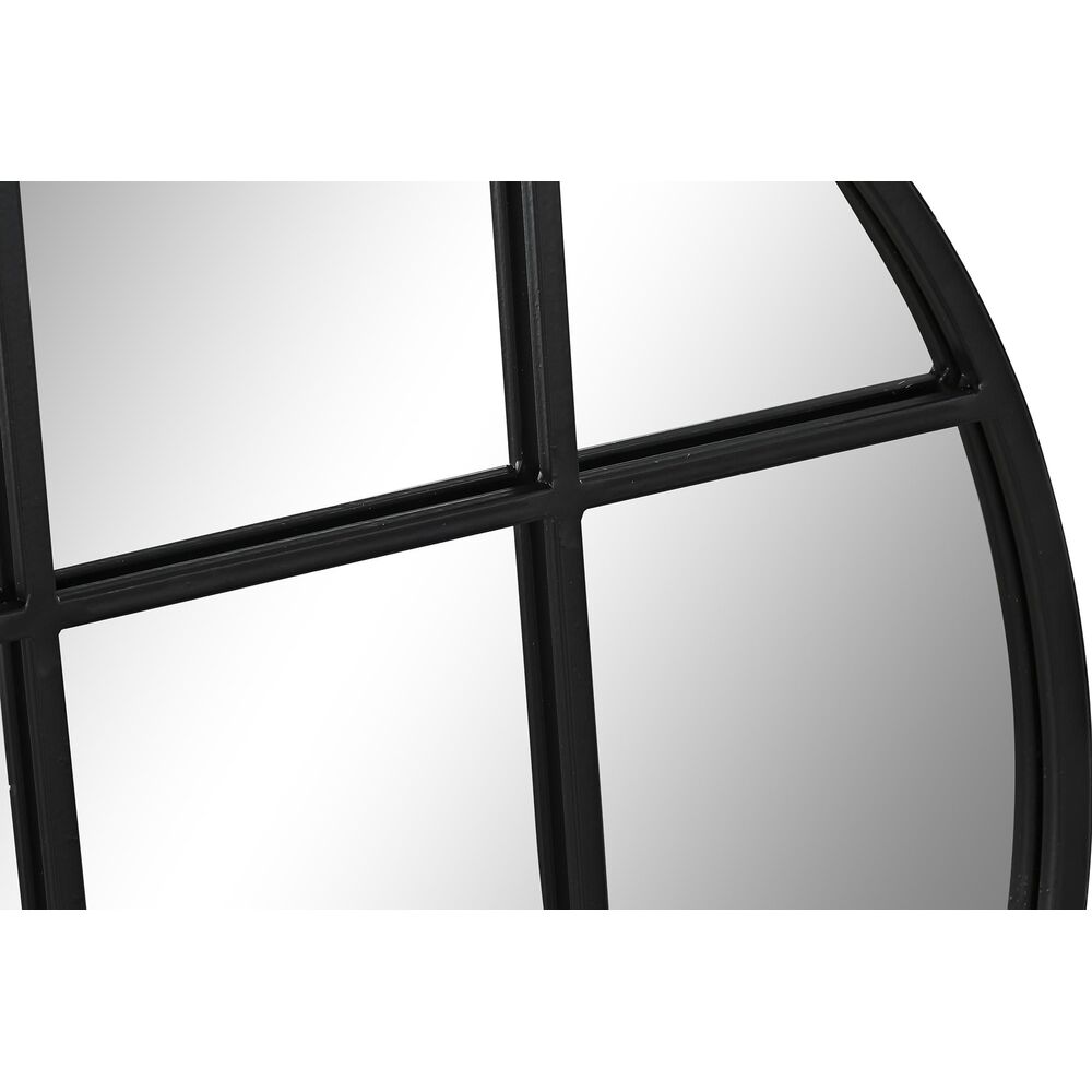 Väggspegel DKD Home Decor Glas Svart Fönster Järn (60 x 2,5 x 60 cm) - 2