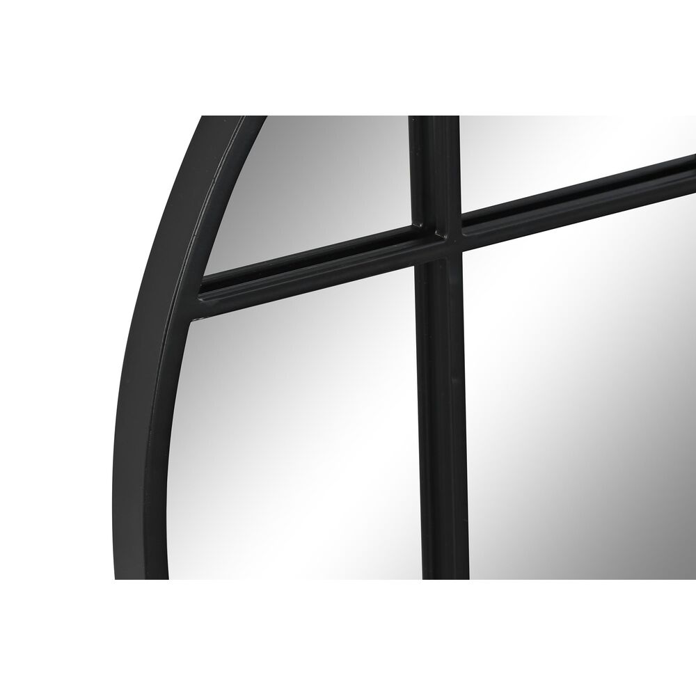 Väggspegel DKD Home Decor Glas Svart Fönster Järn (60 x 2,5 x 60 cm) - 3