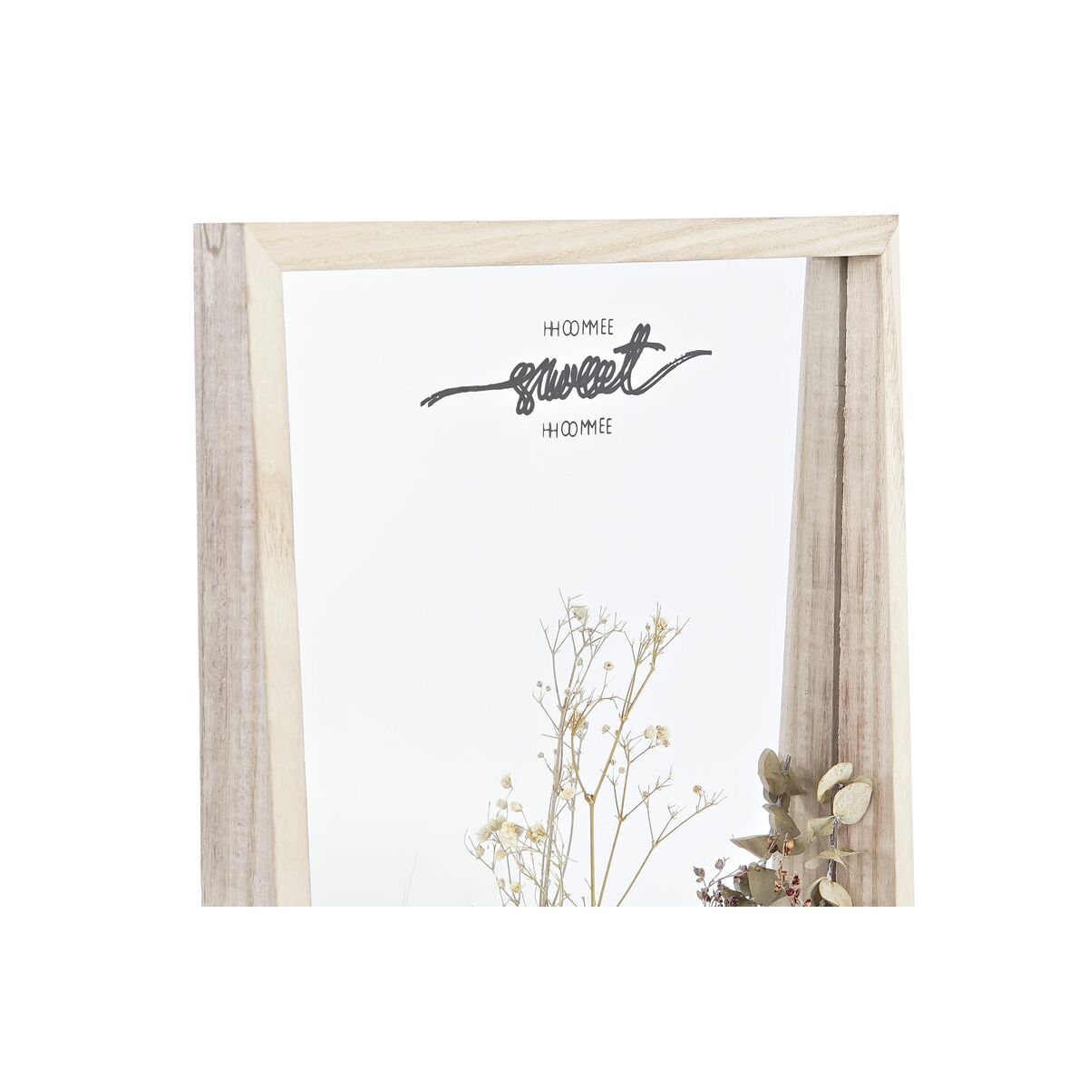 Väggspegel DKD Home Decor Glas Naturell Vit 30 x 4 x 40 cm Trä MDF Cottage (2 antal) - 2
