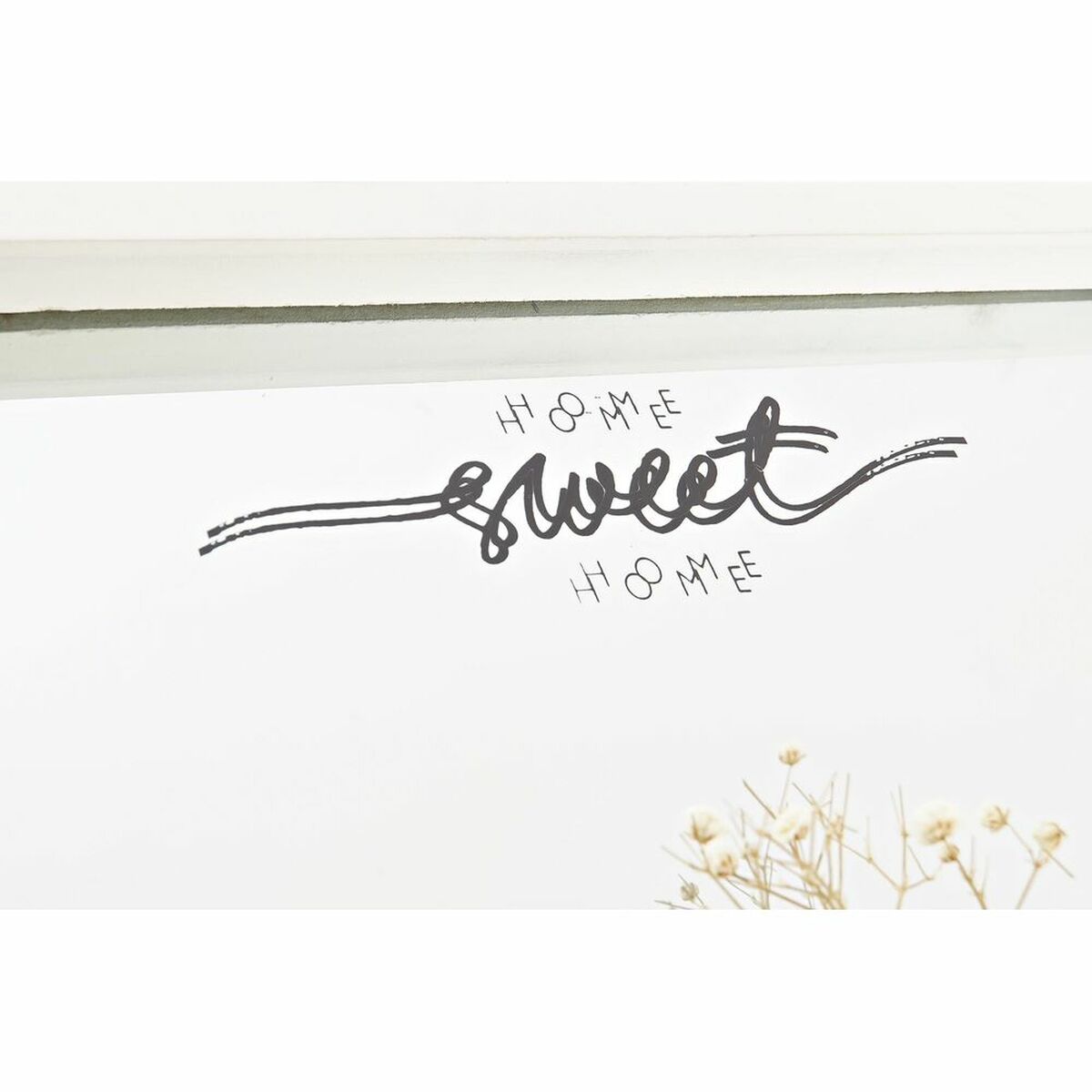 Väggspegel DKD Home Decor Glas Naturell Vit 30 x 4 x 40 cm Trä MDF Cottage (2 antal) - 4