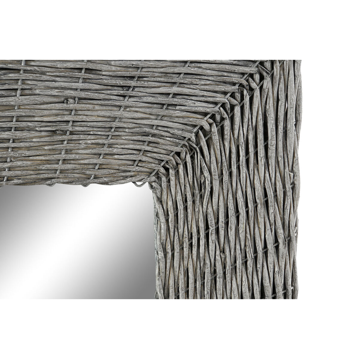 Väggspegel DKD Home Decor Speglar Grå vide Cottage (87 x 4 x 147 cm) - 2