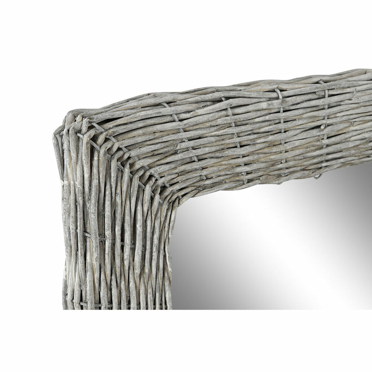 Väggspegel DKD Home Decor Speglar Grå vide Cottage (43 x 4 x 133 cm) (43 x 4 x 132 cm) - 3