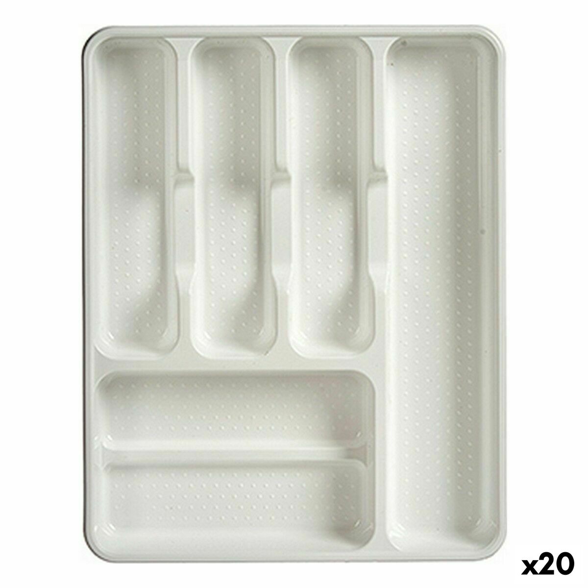 Besticks-sortering Vit Plast 30 x 4,5 x 38 cm (20 antal)