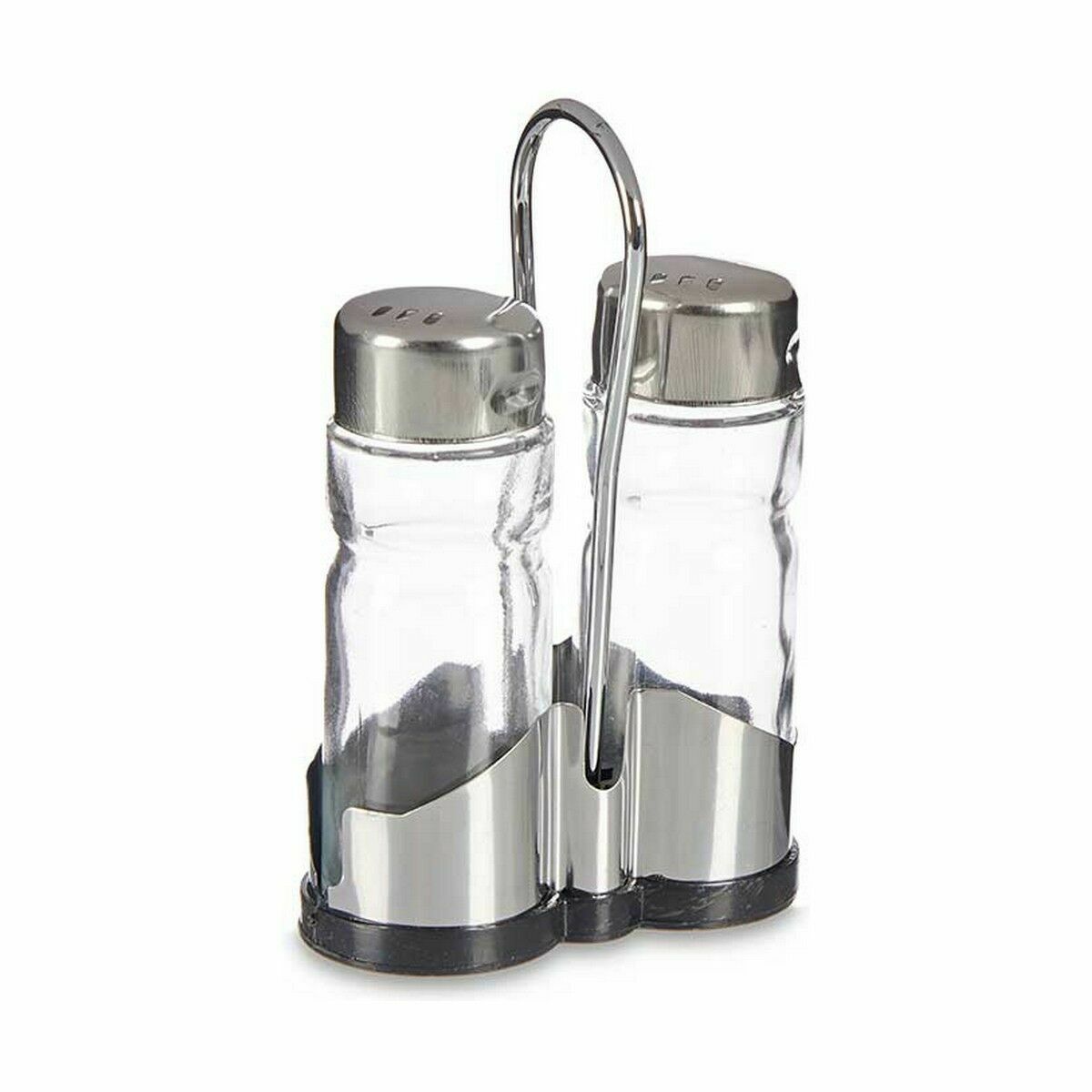Salt och peppar-set Transparent Metall 3,8 x 12 x 7,8 cm (24 antal) - 2