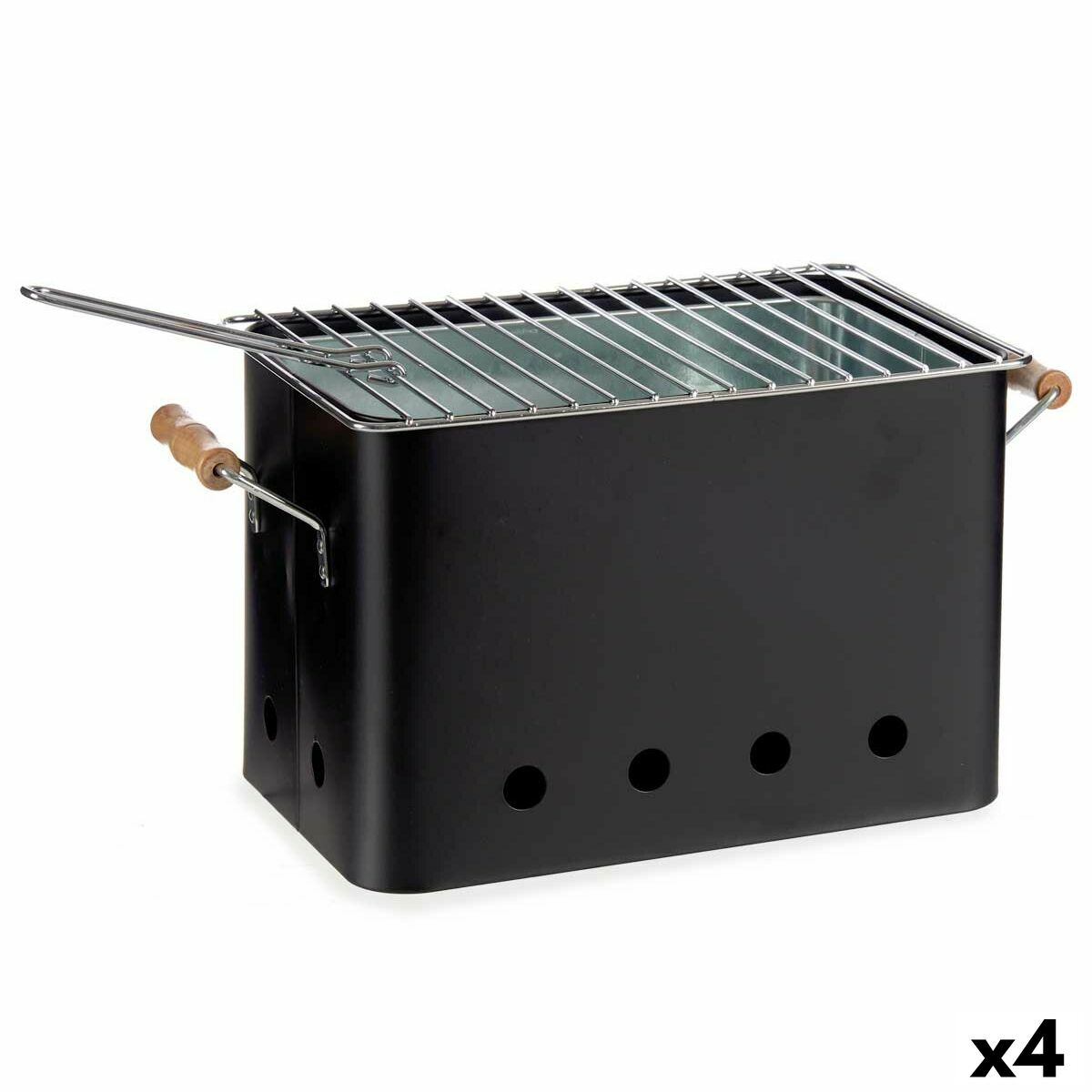 Bärbar Grill Järn 22 x 24,5 x 44 cm (4 antal)