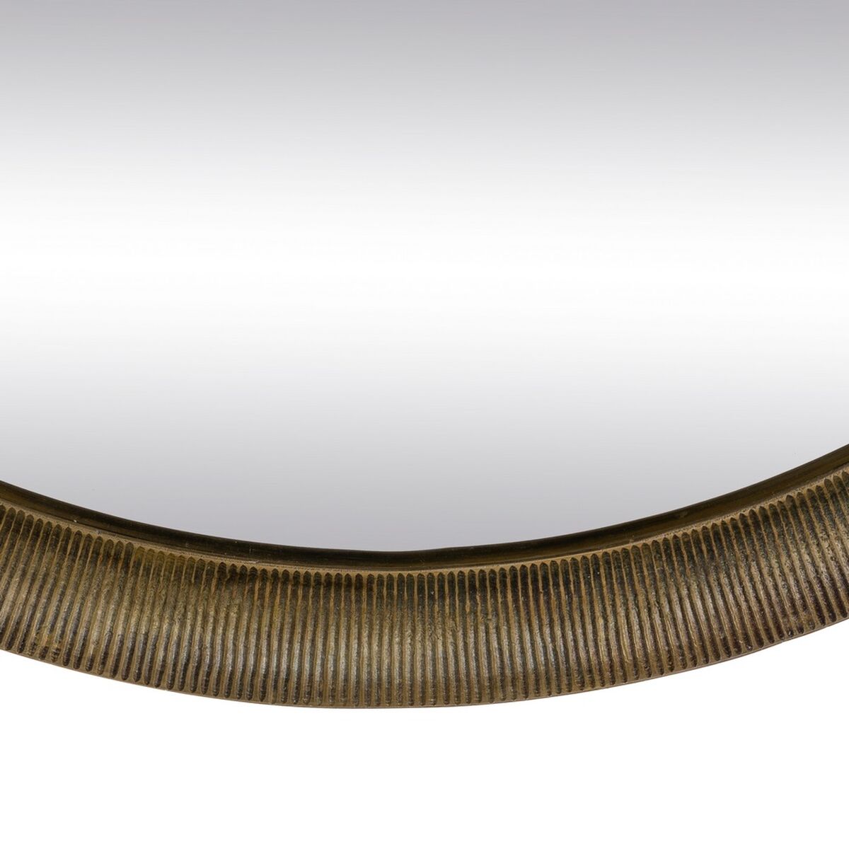Väggspegel 74 x 2,5 x 74 cm Rund Gyllene Aluminium - 3