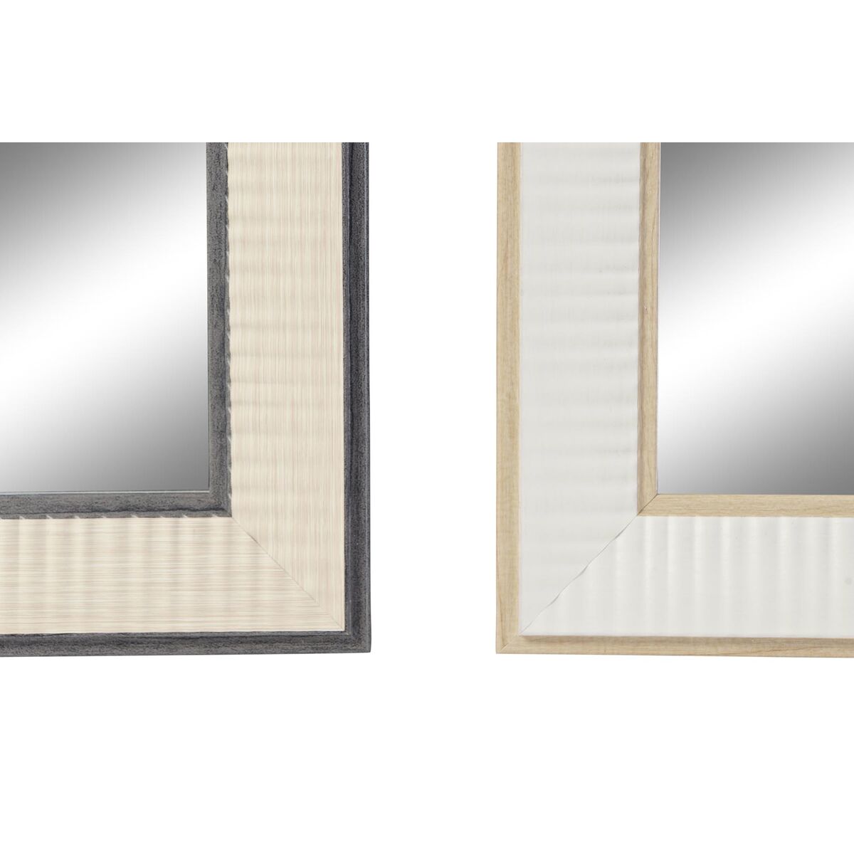 Väggspegel DKD Home Decor 56 x 2 x 76 cm Glas Grå Brun Vit polystyren (4 Delar) - 3