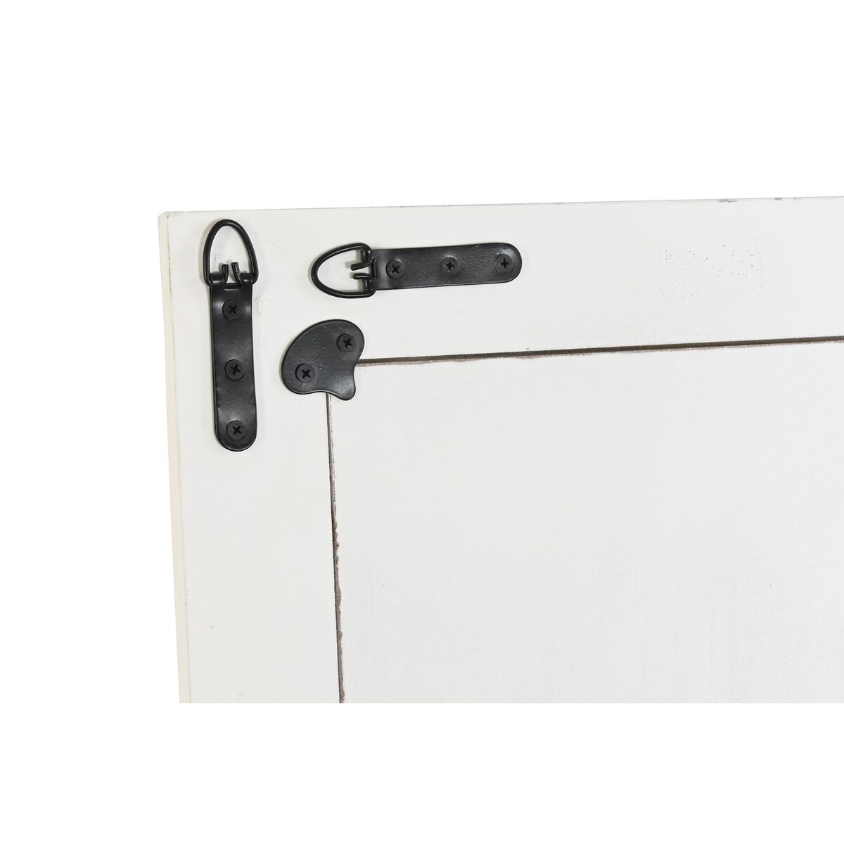 Väggspegel DKD Home Decor Vit Trä Glas Trä MDF Avskalad Scandi 160 x 2,5 x 45 cm - 3